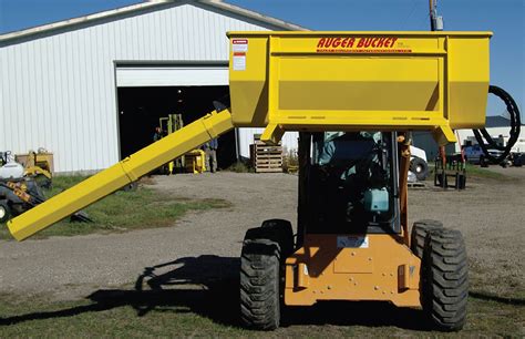 concrete auger bucket for skid steer|auger attachments for skid steers.